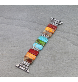 APPLE WATCH BAND 3 SET OF 3 MULTI COLOR STONES