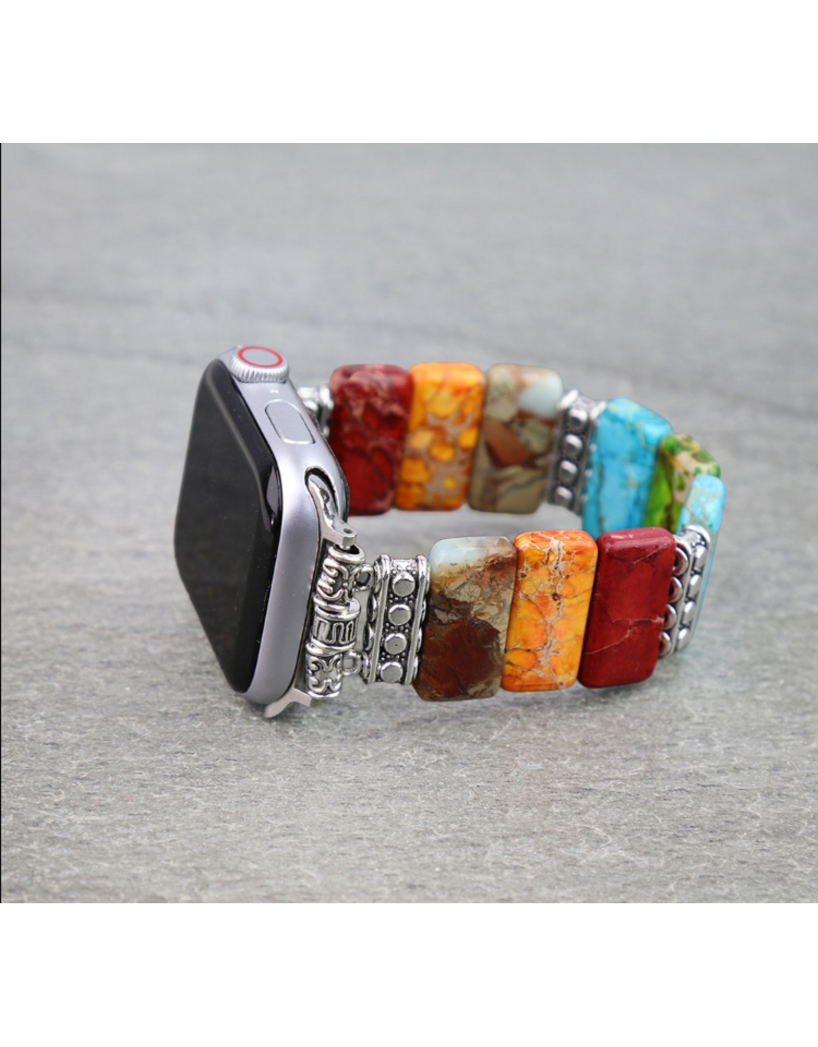 APPLE WATCH BAND 3 SET OF 3 MULTI COLOR STONES