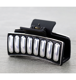 CLAW CLIP METAL RECTANGLE BUBBLES
