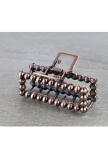 WESTERN HAIR CLAW CLIP NAVAJO PEARL BRONZE