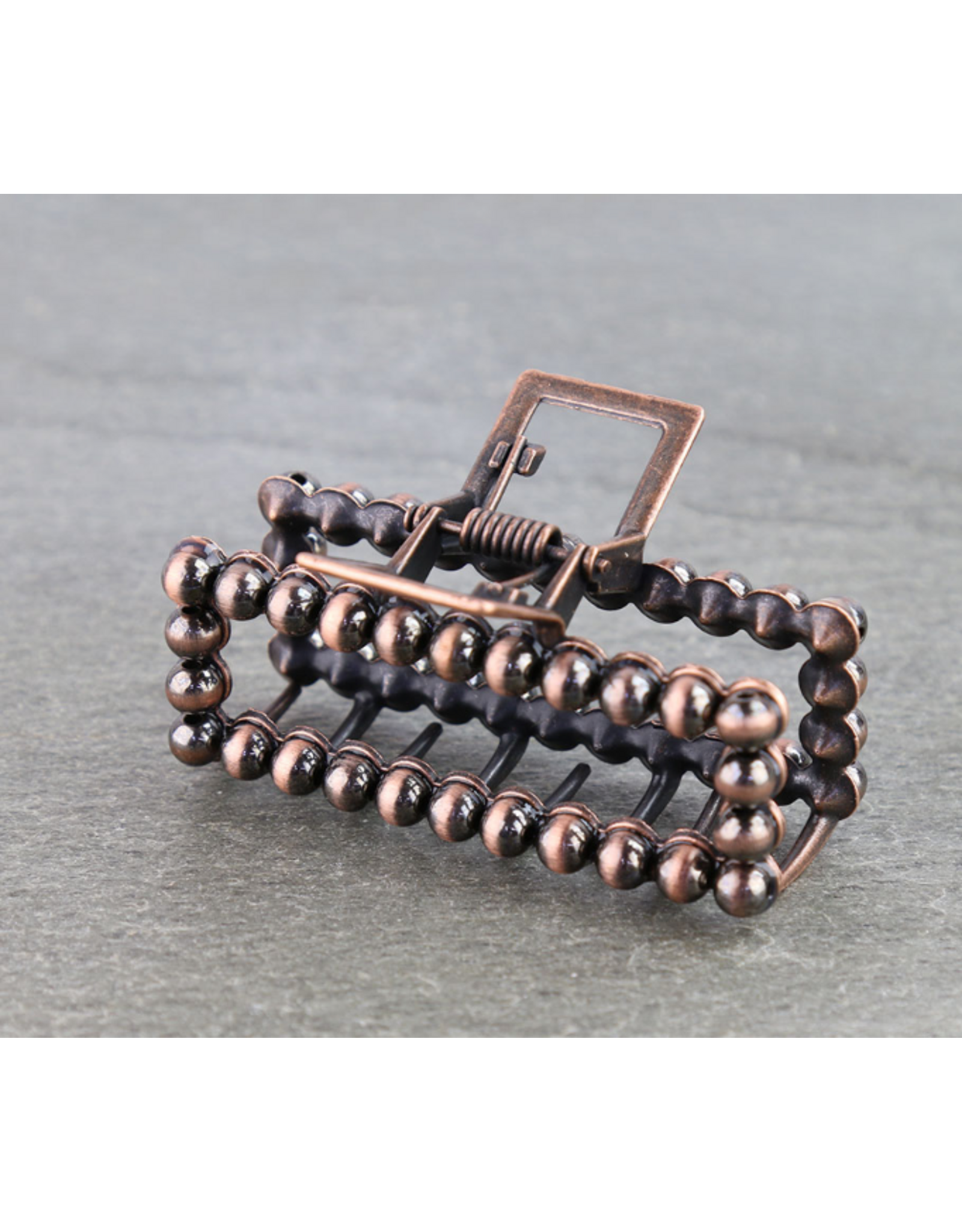 WESTERN HAIR CLAW CLIP NAVAJO PEARL BRONZE
