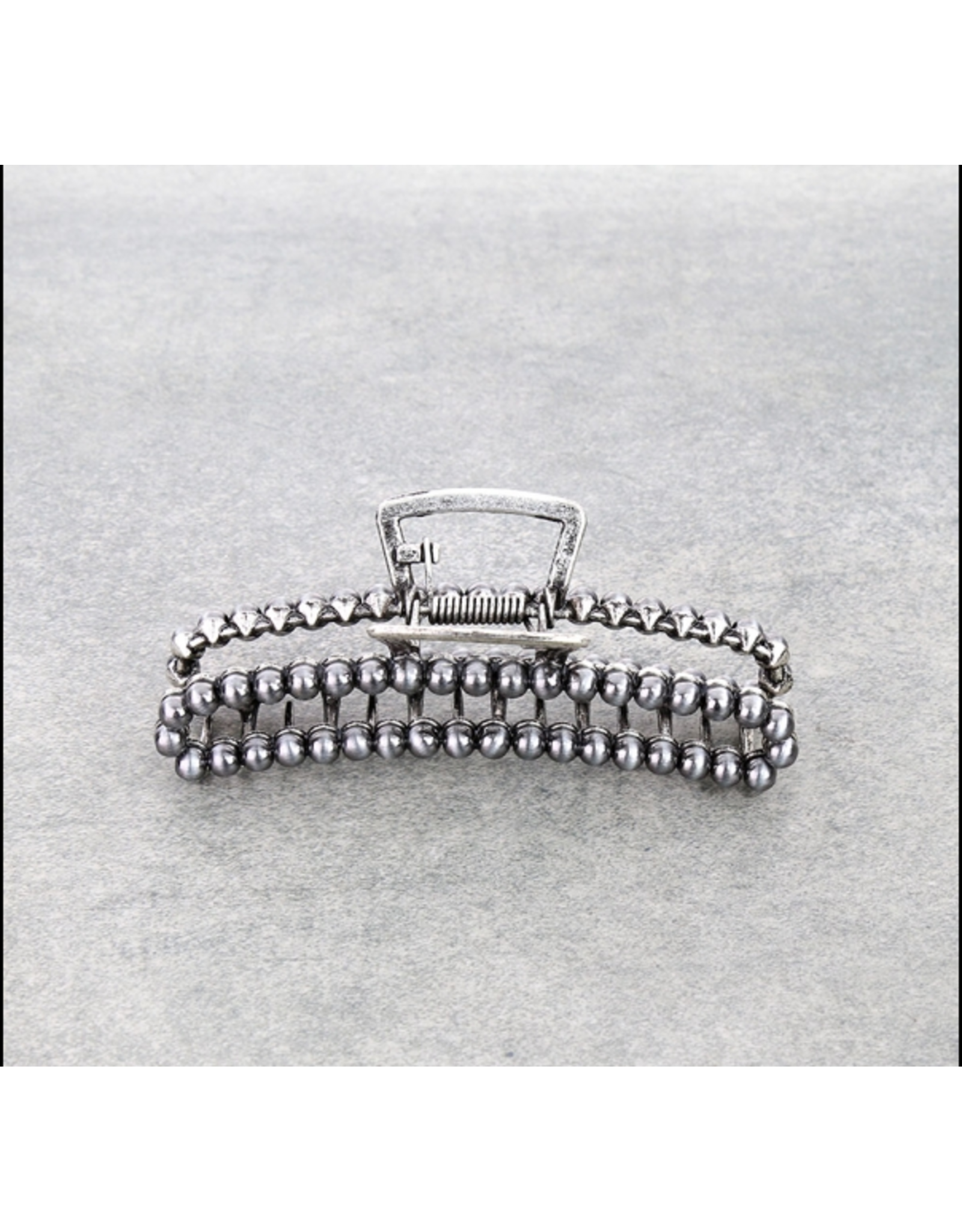 WESTERN CLAW CLIP METAL NAVAJO PEARL