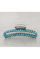 WESTERN CLAW CLIP METAL NAVAJO PEARL