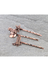 WESTERN BOBBY PIN SET OF 3 BRONZE