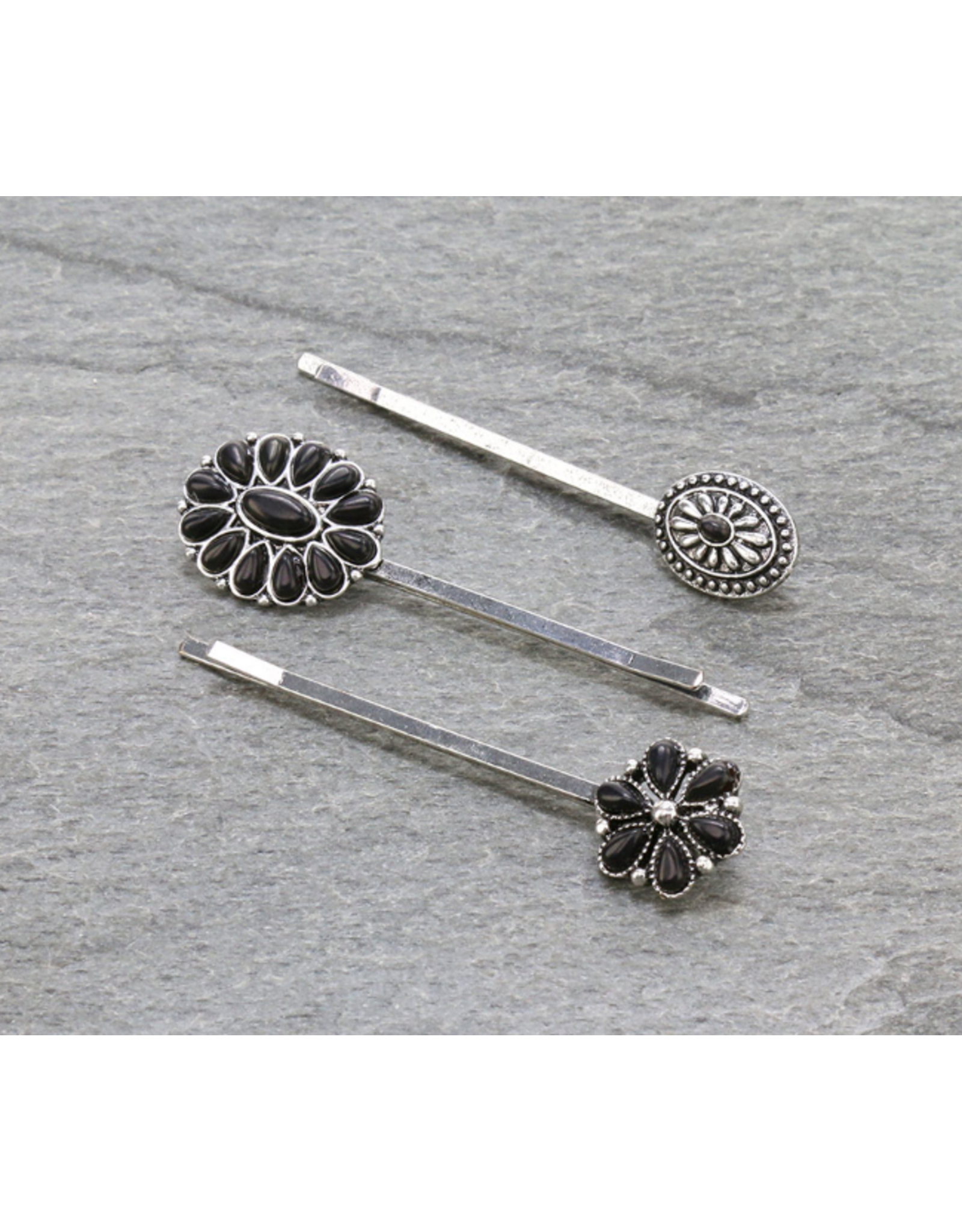 BOBBY PINS SET OF 3 CONCHOS