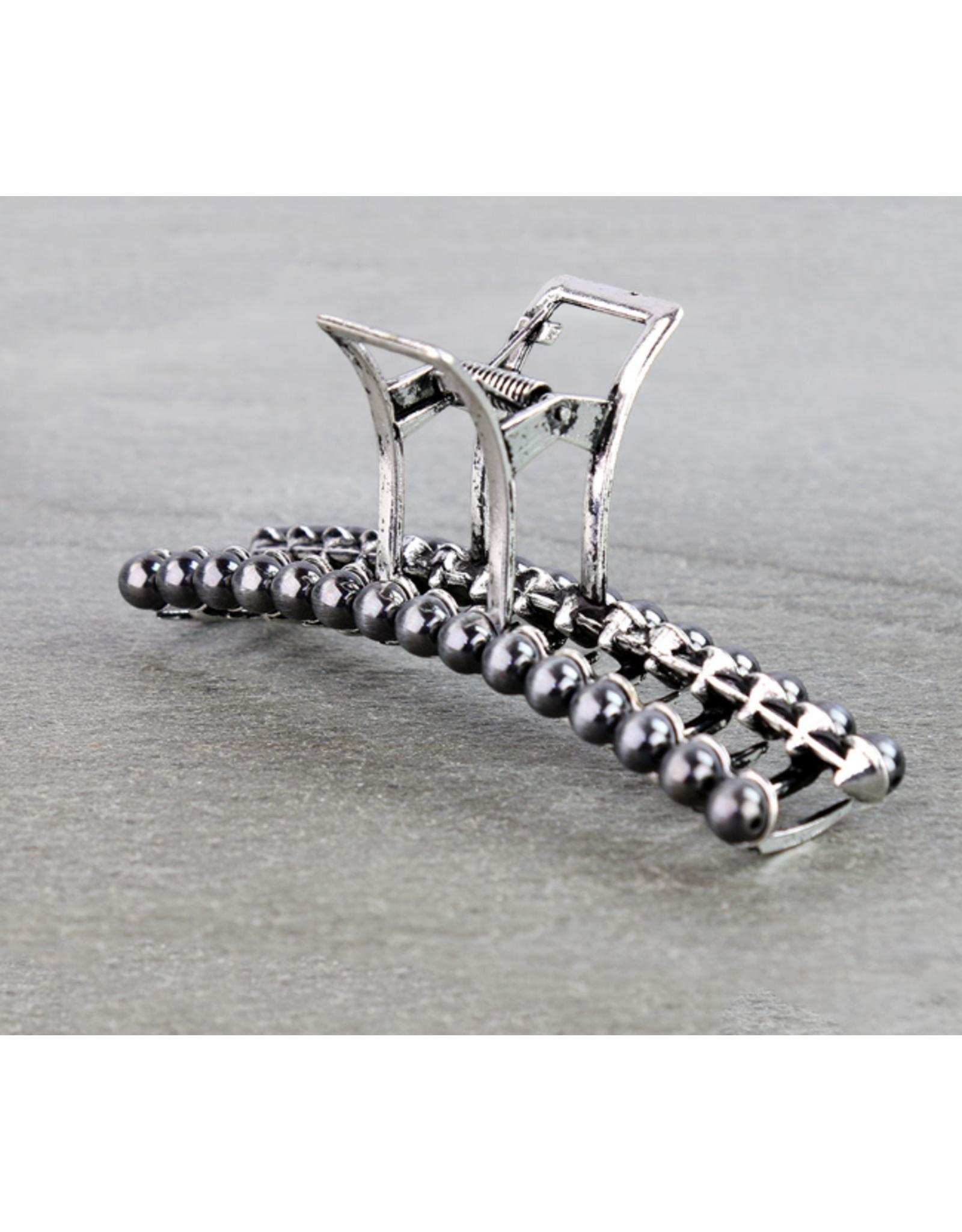 CLAW CLIP METAL NAVAJO PEARL