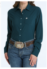 CINCH SHIRT WMS CINCH ARENAFLEX DARK TEAL