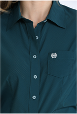 CINCH SHIRT WMS CINCH ARENAFLEX DARK TEAL