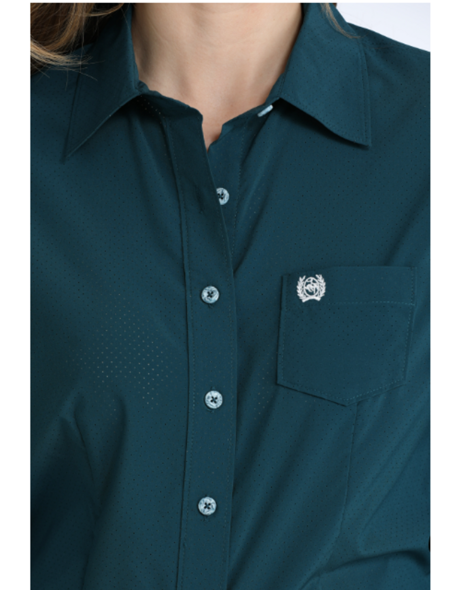 CINCH SHIRT WMS CINCH ARENAFLEX DARK TEAL