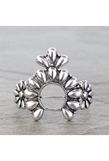 BRACELET WESTERN SQUASH BLOSSOM CUFF BALL TXR