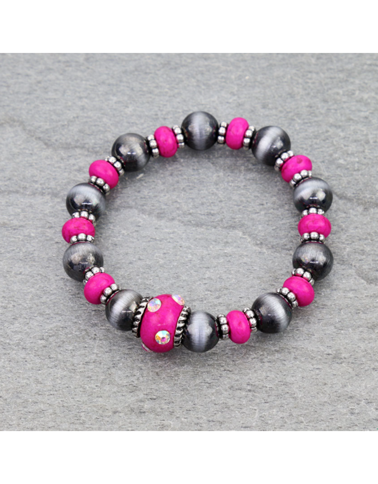 BRACELET NAVAJO PEARL STRETCH