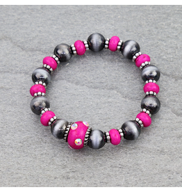 BRACELET NAVAJO PEARL STRETCH
