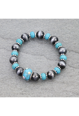 BRACELET NAVAJO PEARL STRETCH