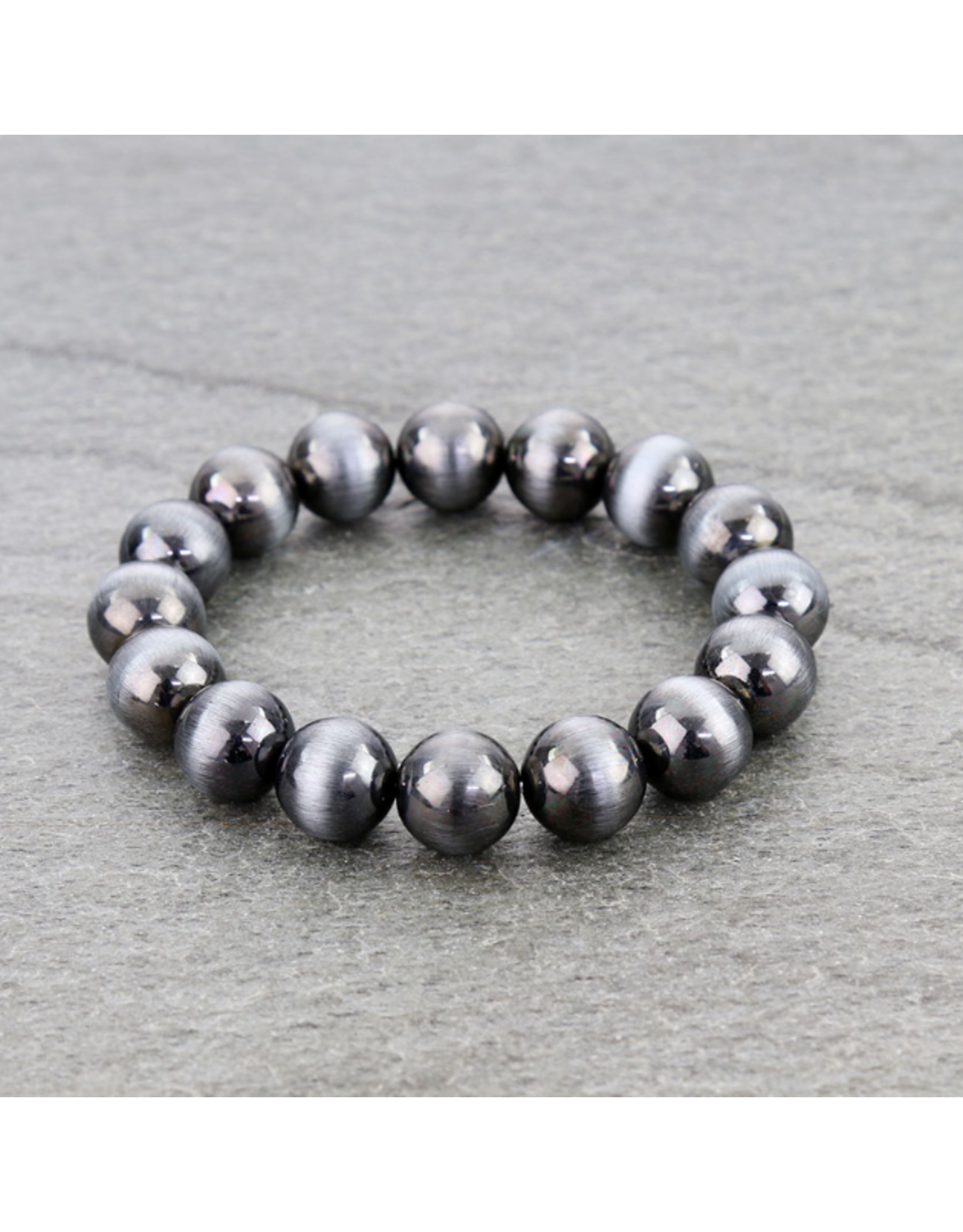 BRACELET NAVAJO PEARL 11 MM STRETCH