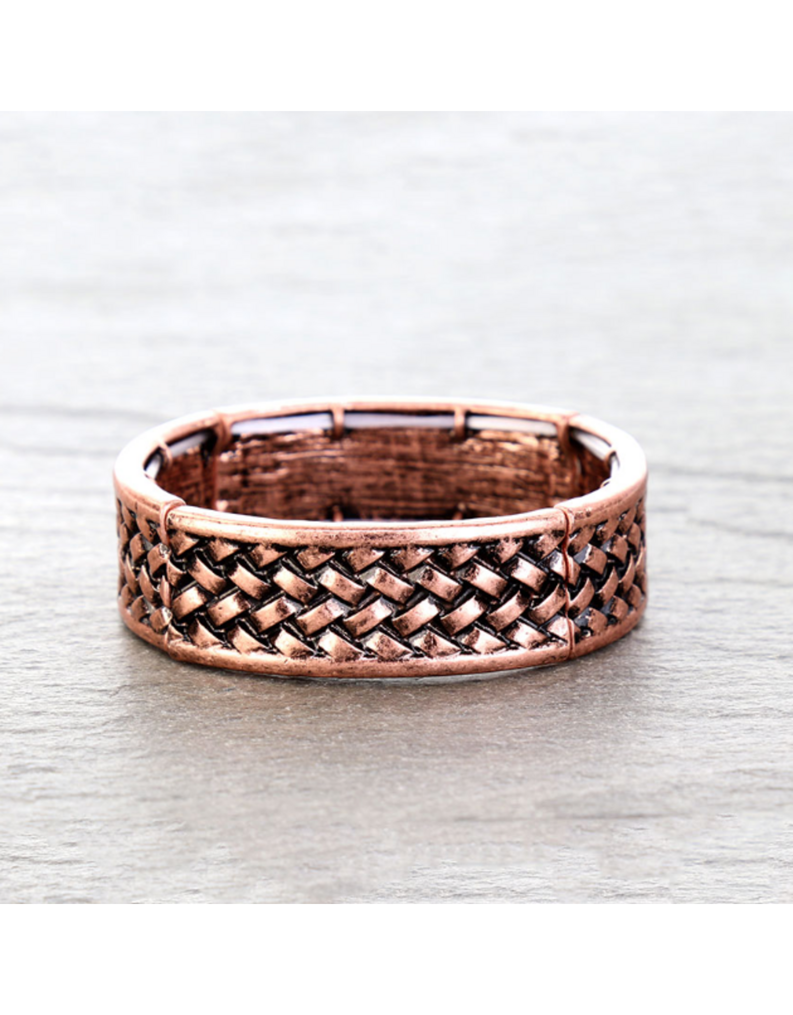 BRACELET STRETCH BASKET WEAVE