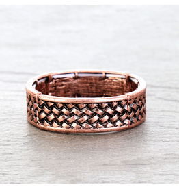 BRACELET STRETCH BASKET WEAVE
