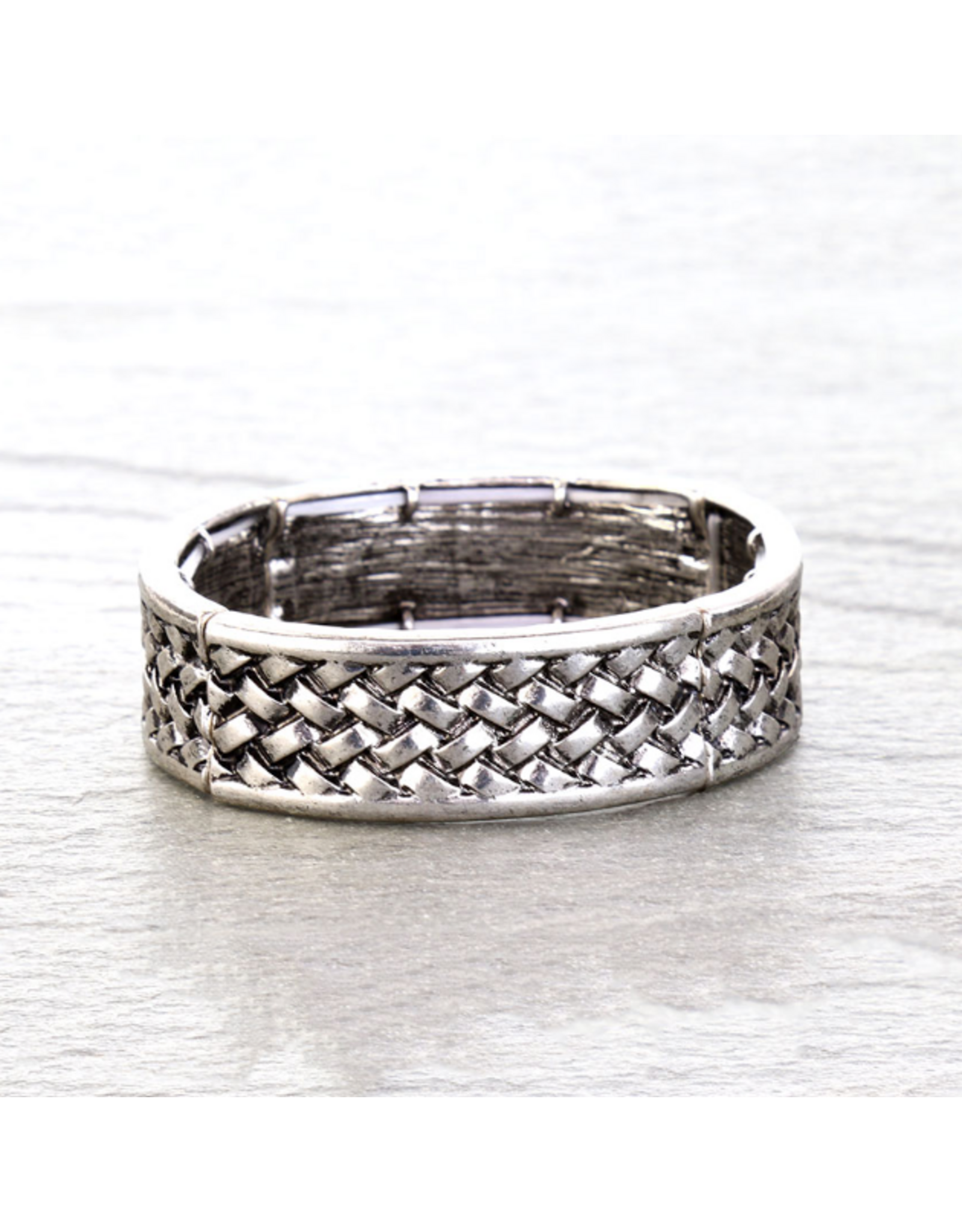 BRACELET STRETCH BASKET WEAVE