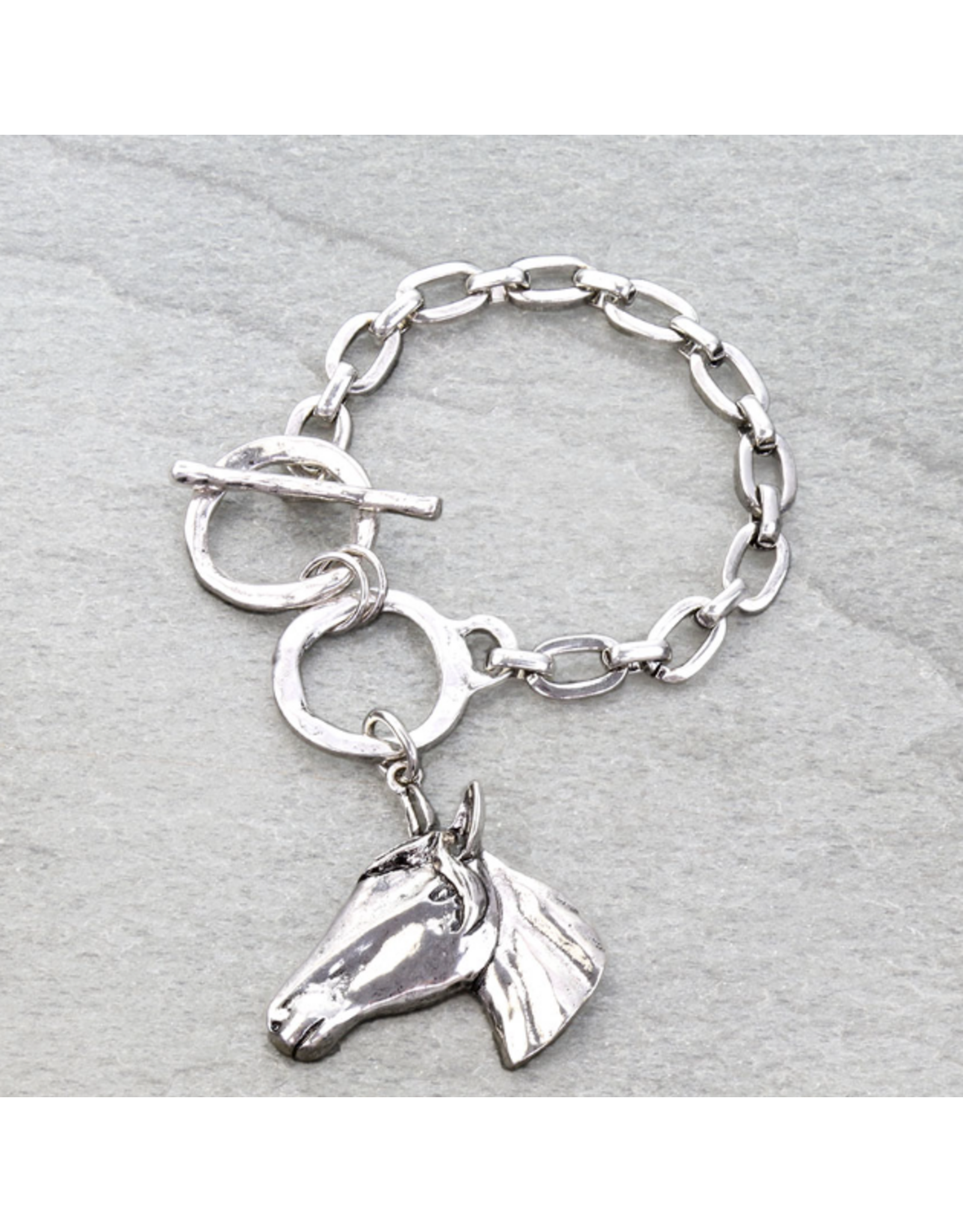 BRACELET TOGGLE HORSE HEAD LINK