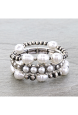 BRACELET STACK NAVAJO PEARLS AND PEARLS