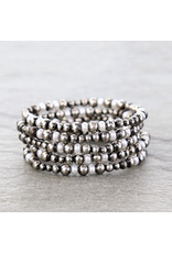 BRACELET NAVAJO PEARL STACK WITH PEARLS