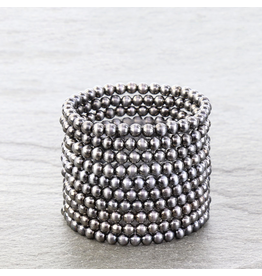 BRACELET NAVAJO PEARL STACK OF 2 STRETCH