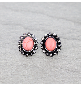 EARRINGS STUDS CONCHO