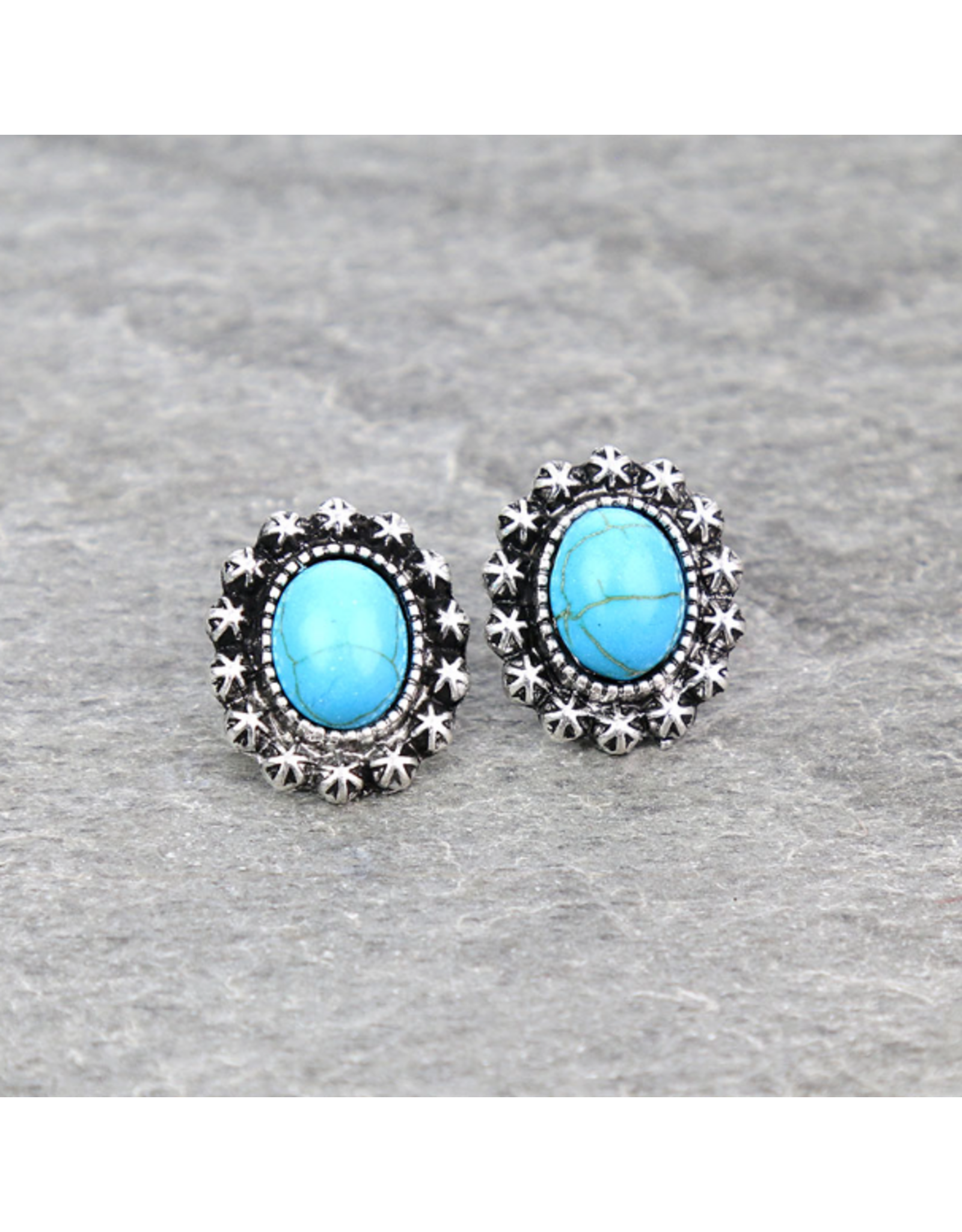 EARRINGS STUDS CONCHO