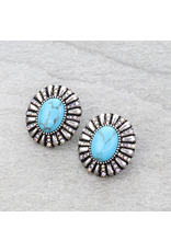 EARRINGS STUDS CONCHO DIAMONDS