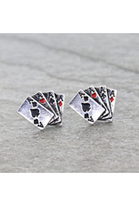EARRING STUDS FOUR OF ACES