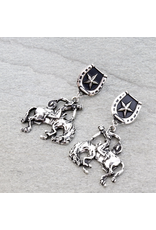 EARRINGS HORSESHOE STUD WESTERN HORSE RIDING