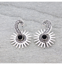 EARRING STUD WESTERN BOOT SPURS