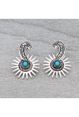 EARRING STUD WESTERN BOOT SPURS
