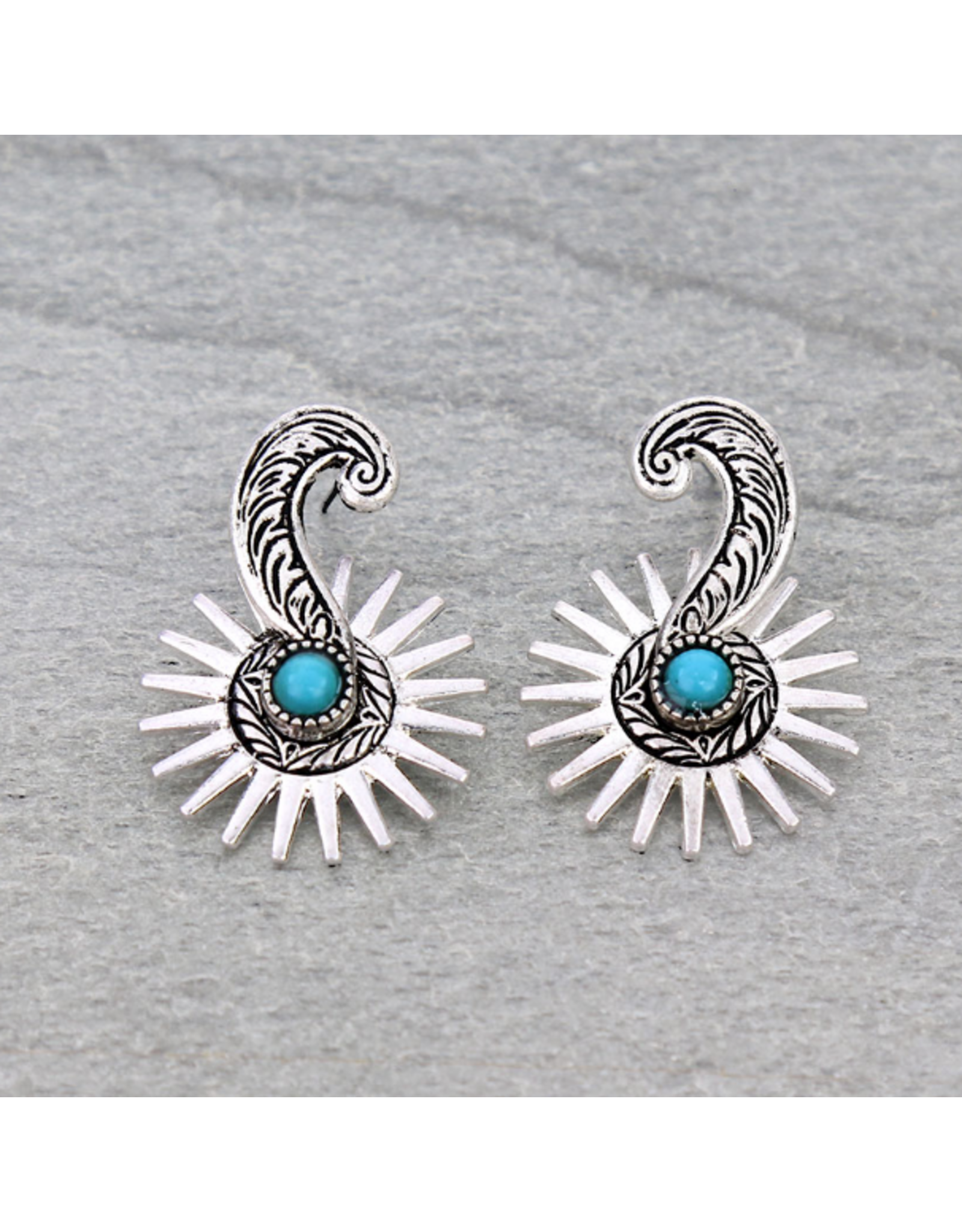 EARRING STUD WESTERN BOOT SPURS