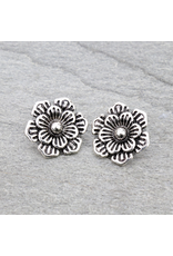 EARRING METAL STUD FLOWERS