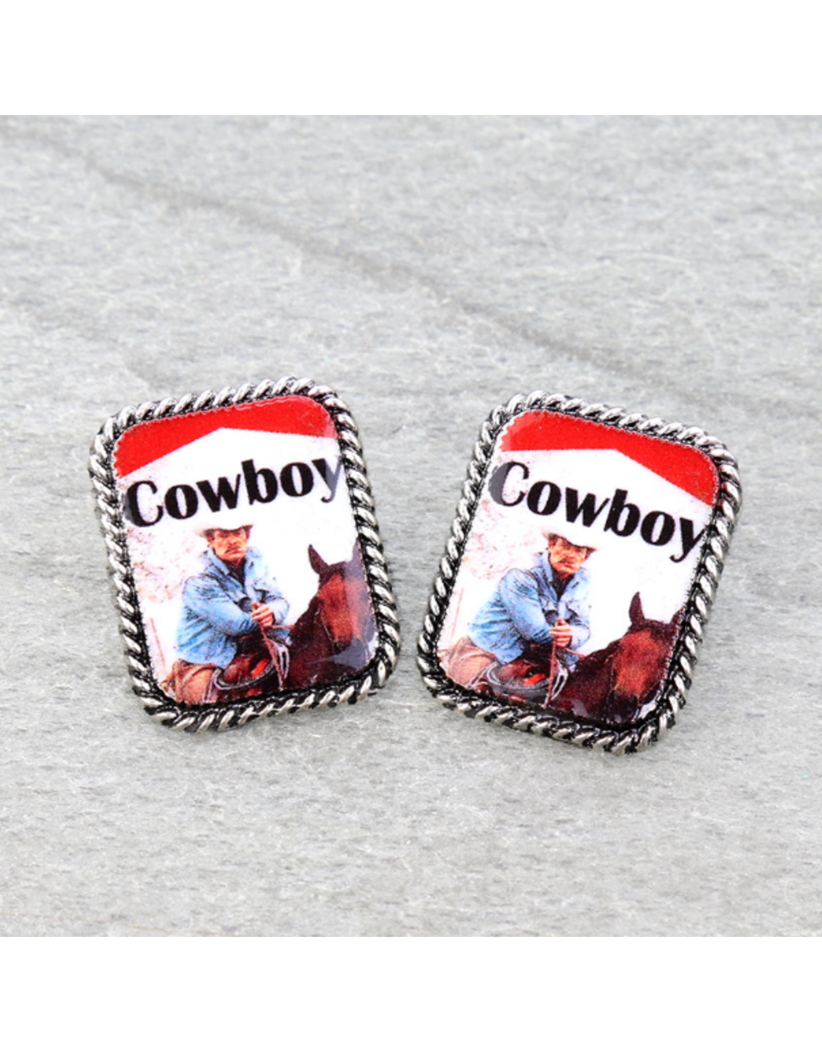 EARRING WESTERN COWBOY KILLER STUD