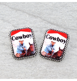 EARRING WESTERN COWBOY KILLER STUD