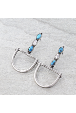 EARRING STUD DROP DOWN LARGE HORSE BIT