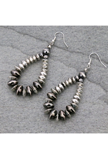 EARRING DANGLE NAVAJO PEARL GRADUATING SAUCER