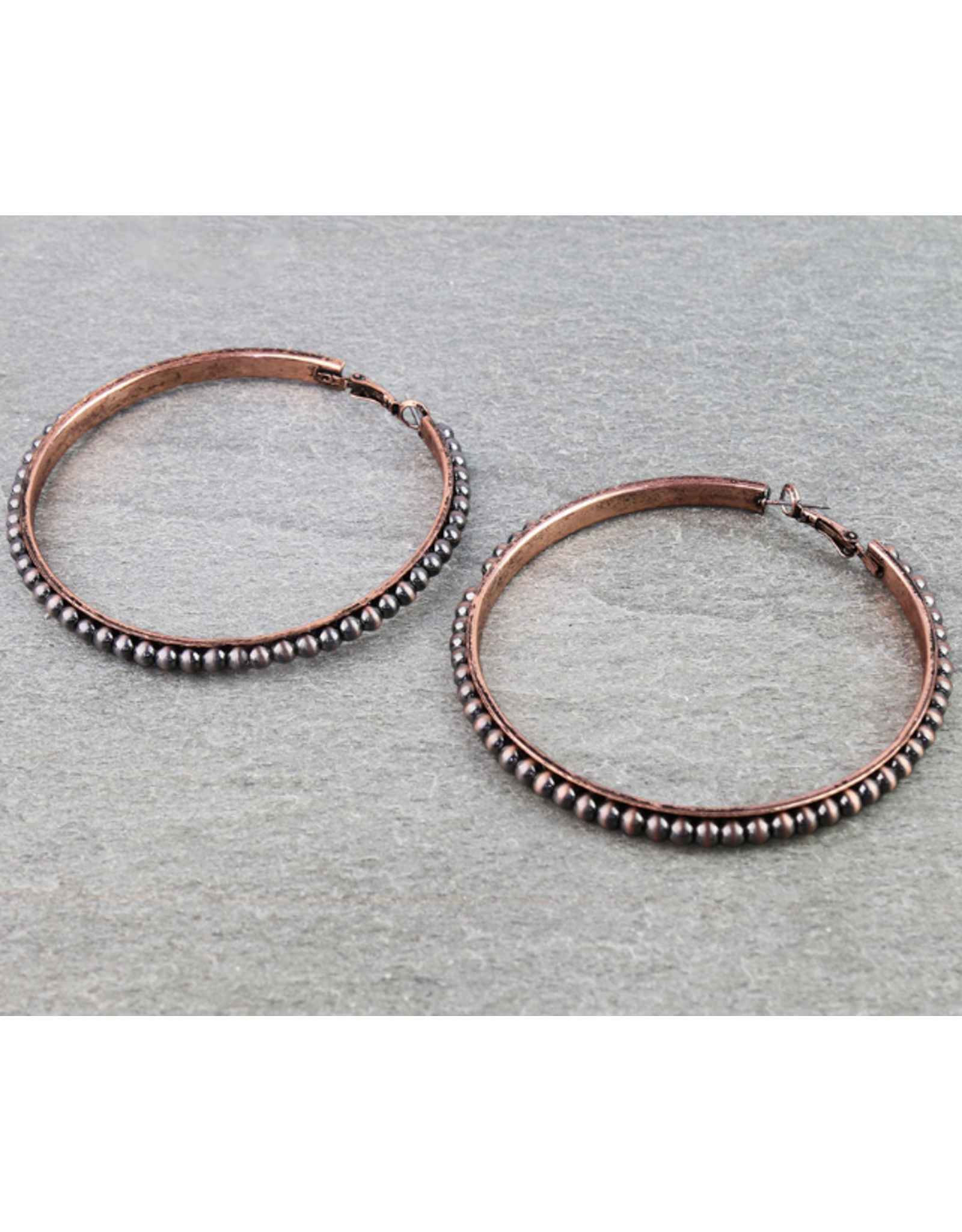 EARRING HOOP NAVAJO PEARL