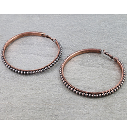 EARRING HOOP NAVAJO PEARL