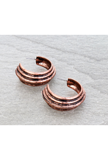 EARRING MULTI LAYER CHUNKY HOOP