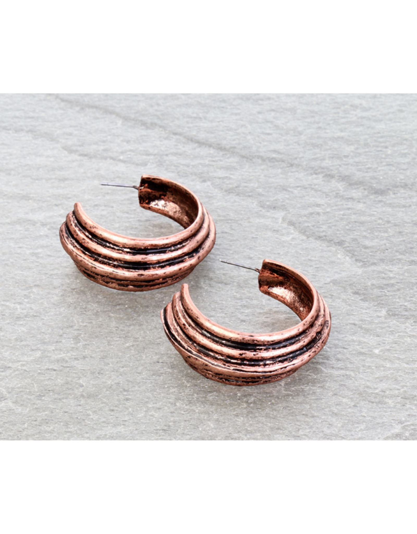EARRING MULTI LAYER CHUNKY HOOP