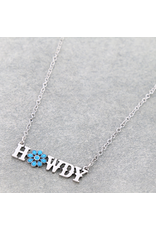 NECKLACE HOWDY TURQUOISE FLOWER "O"