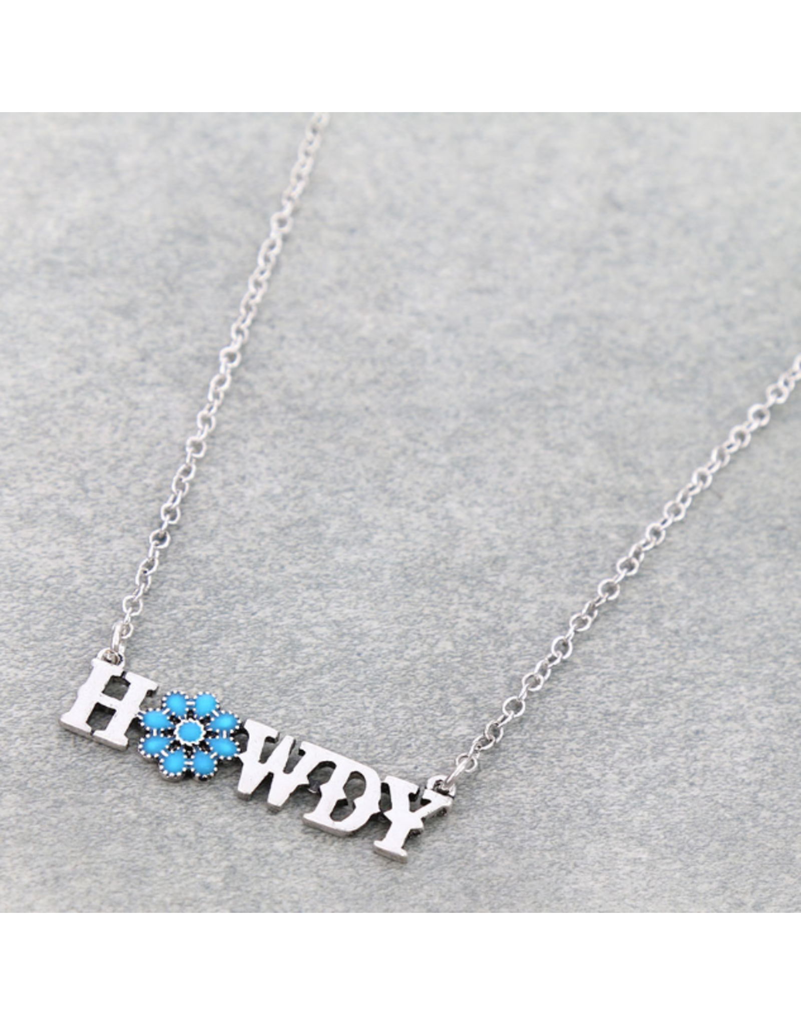 NECKLACE HOWDY TURQUOISE FLOWER "O"