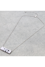 NECKLACE BAR STONE PENDENT