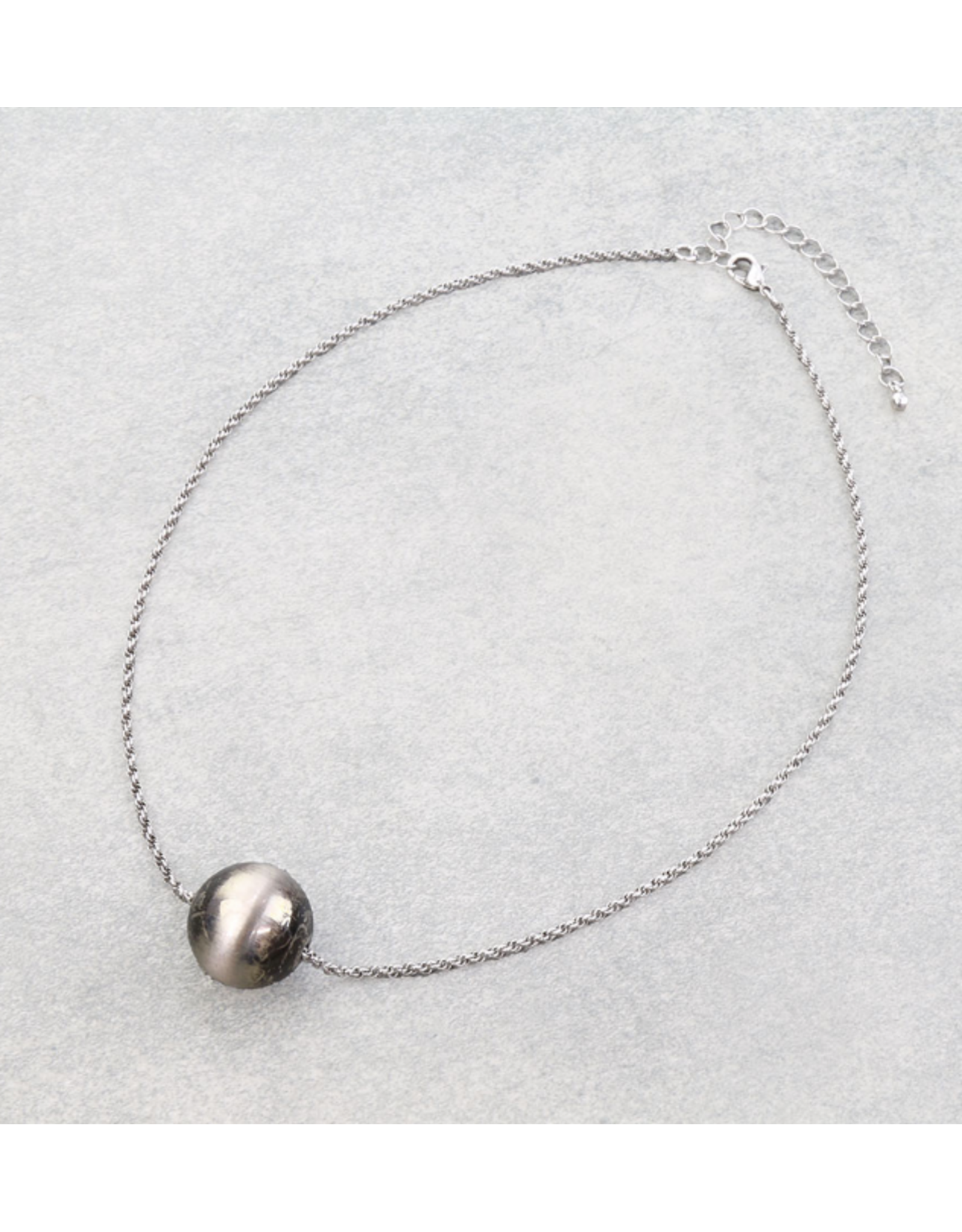 NECKLACE CHAIN WITH A LARGE NAVAJO PEARL