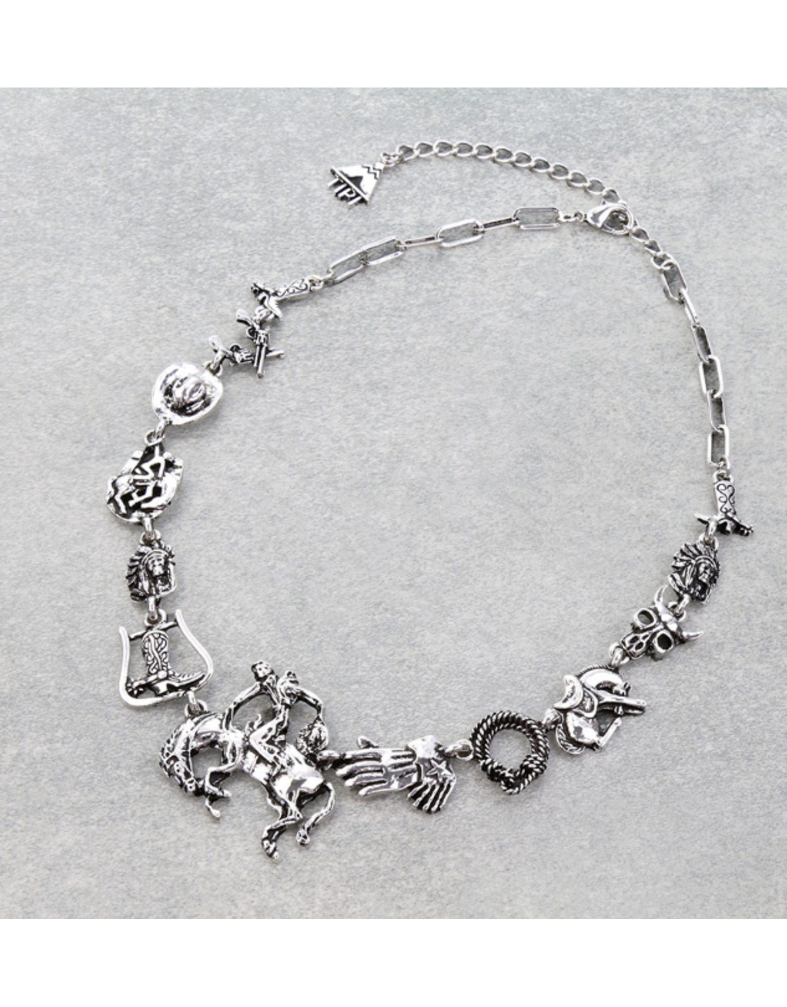 NECKLACE WESTERN HORSE RIDING THEME CHARM