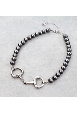 NECKLACE LARGE NAVAJO PEARL WITH HORSEBIT