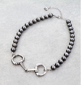 NECKLACE LARGE NAVAJO PEARL WITH HORSEBIT