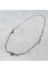 NECKLACE WESTERN PAPER CLIP CHAIN HORSE TACK